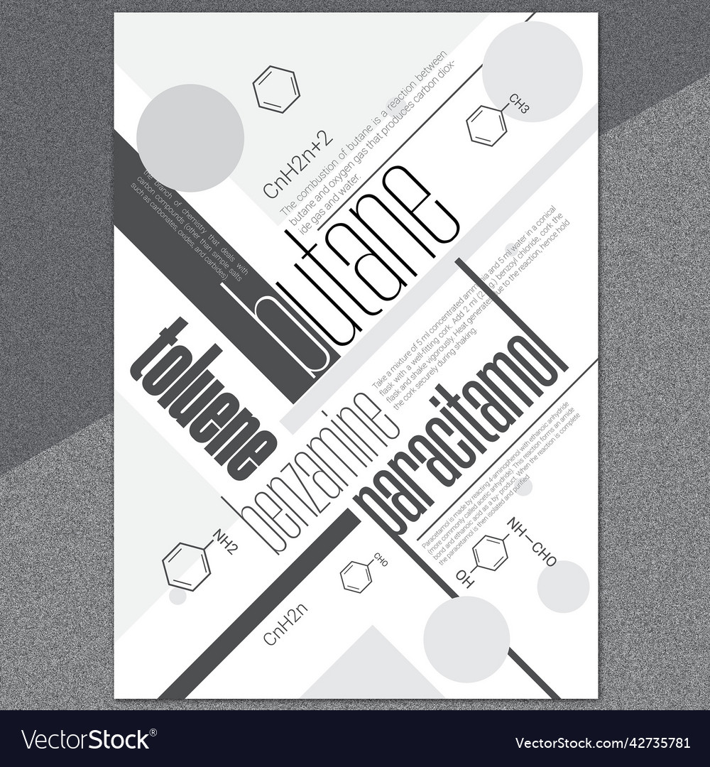 A4 typographic cover page design
