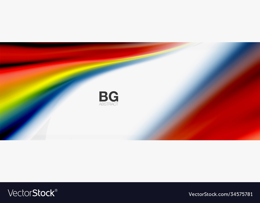 Abstract background smooth flowing lines blurred vector image Abstract background smooth flowing lines blurred