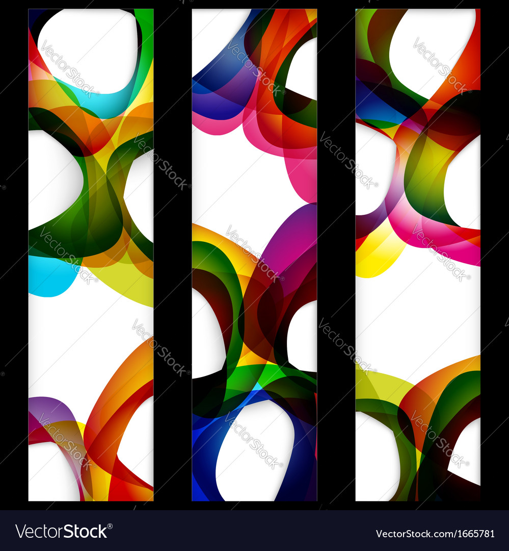 Abstract banner with forms empty frames
