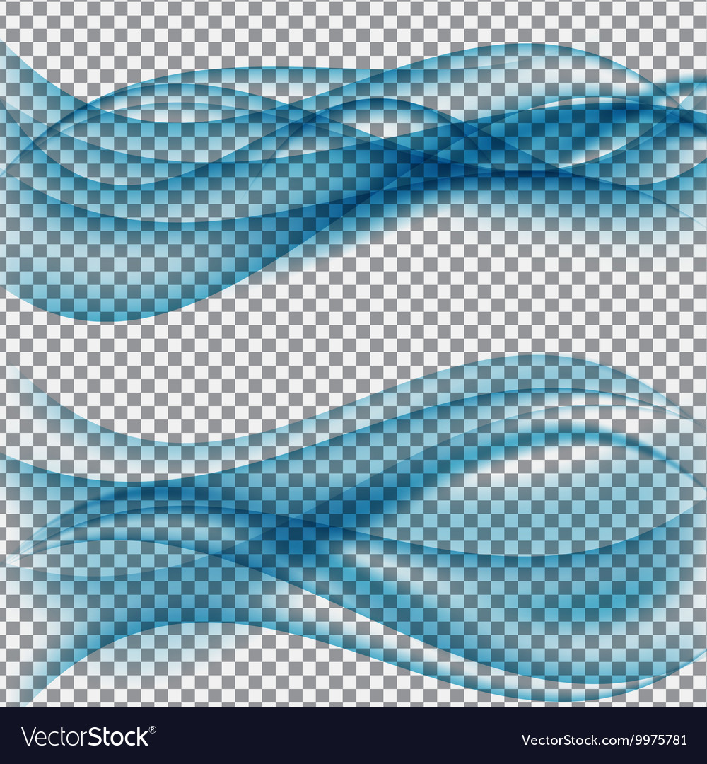 Abstract wave on transparent background