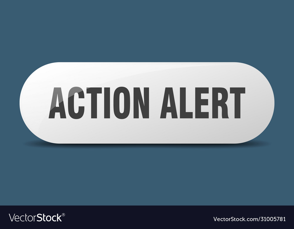 Action alert button sign key push