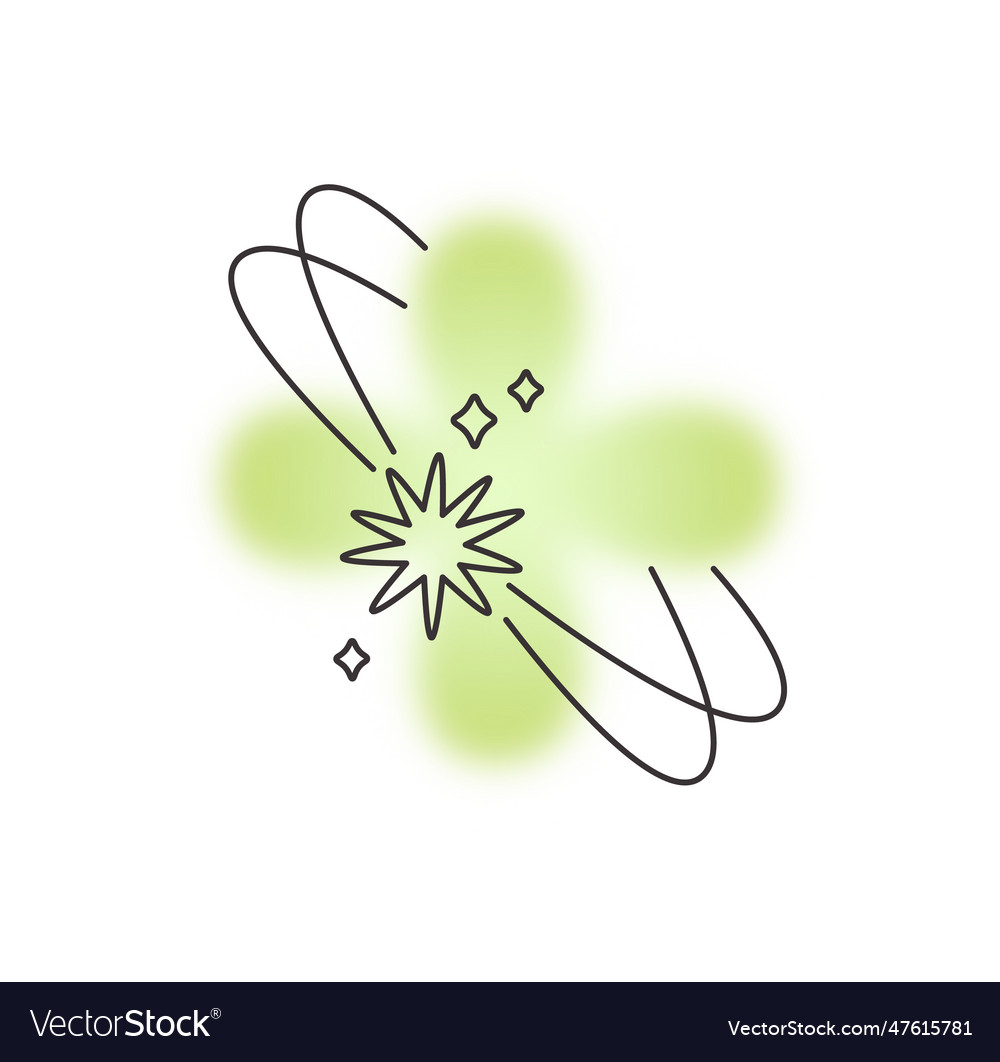 Blurred cross shape with lines