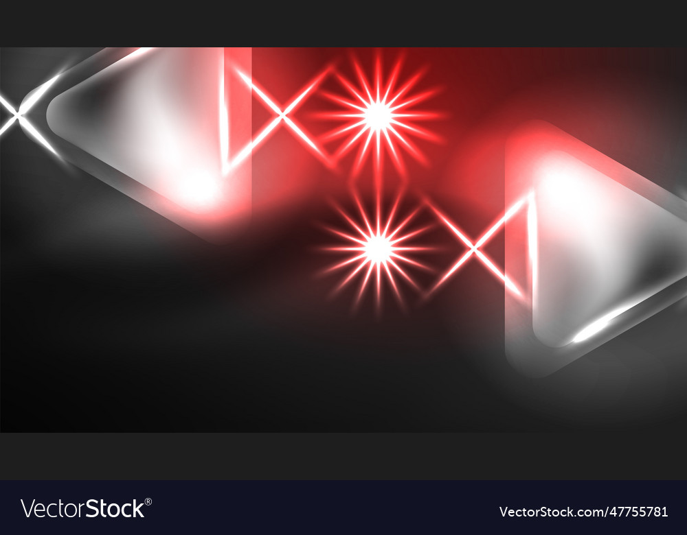 Digital neon abstract background triangles Vector Image Digital neon abstract background triangles