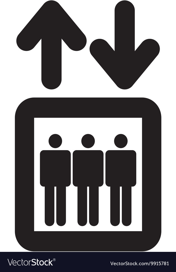 Elevator symbol Royalty Free Vector Image - VectorStock