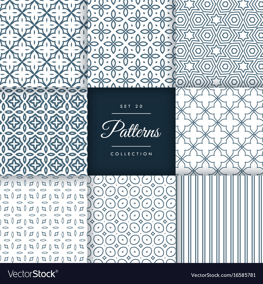 Geometric Line Pattern Set
