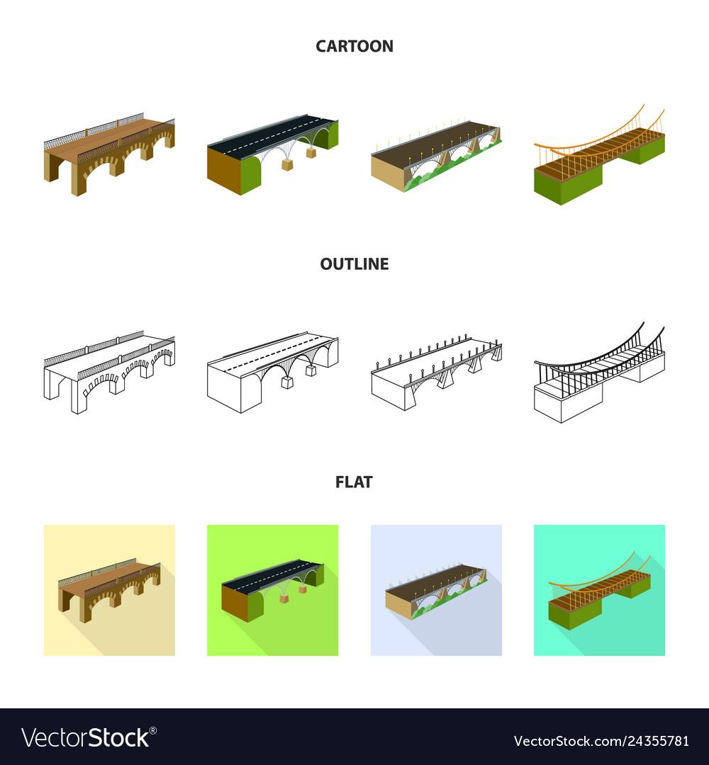 Isolated object of connection and design logo set vector image Isolated object of connection and design logo set