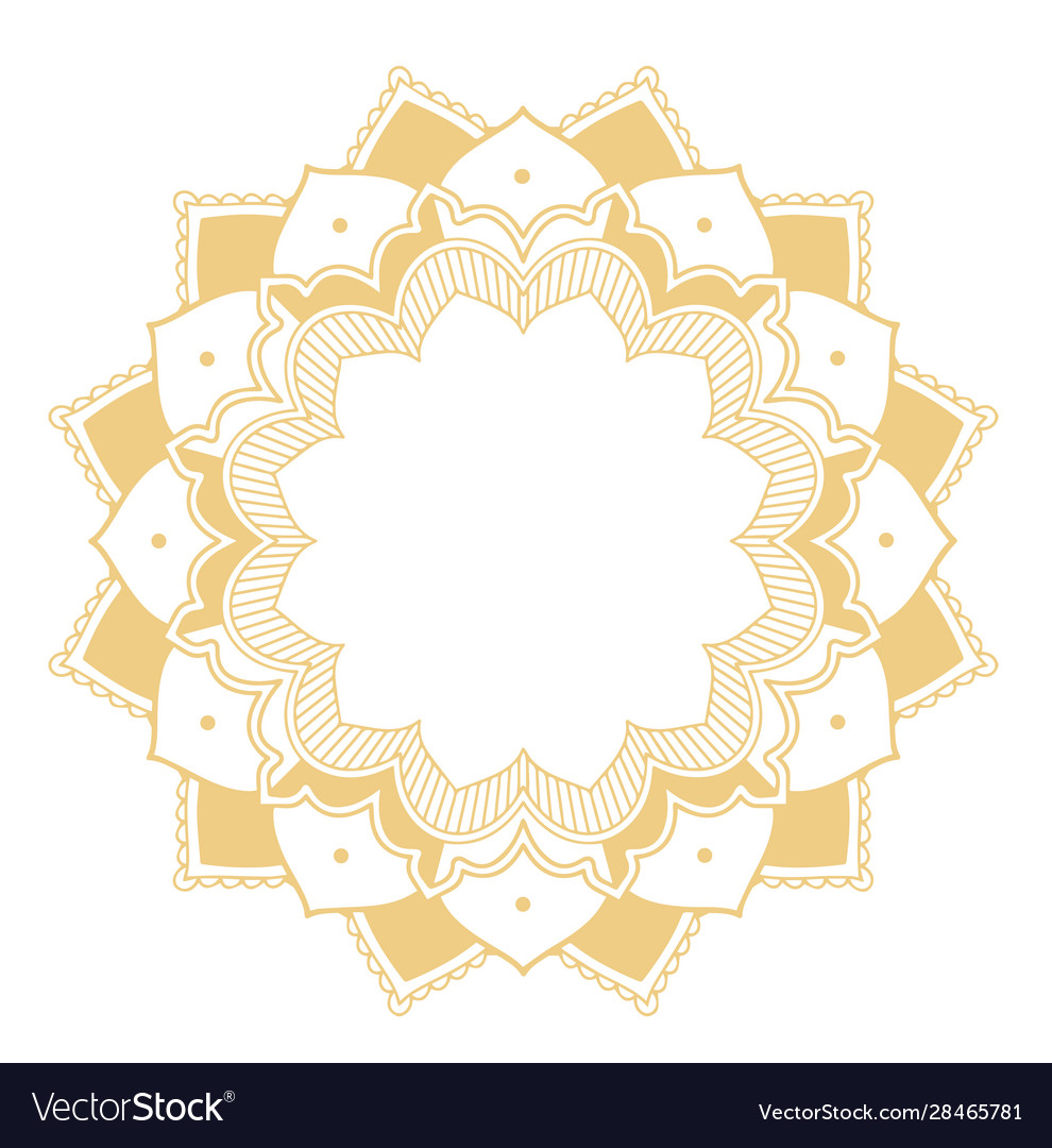 Mandala patterns on isolated background