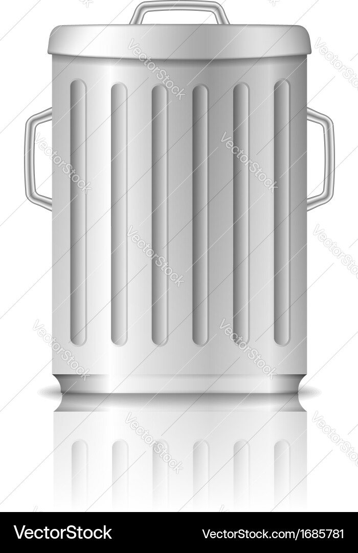 Trash can Royalty Free Vector Image - VectorStock