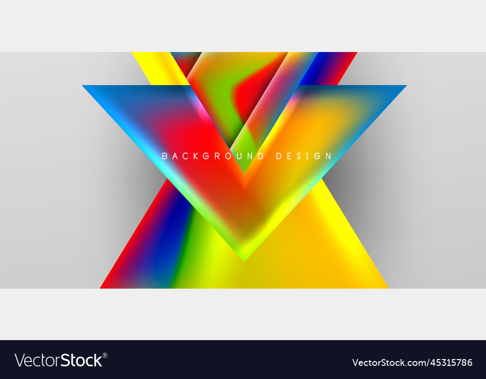 Abstract background with overlapping triangles Vector Image