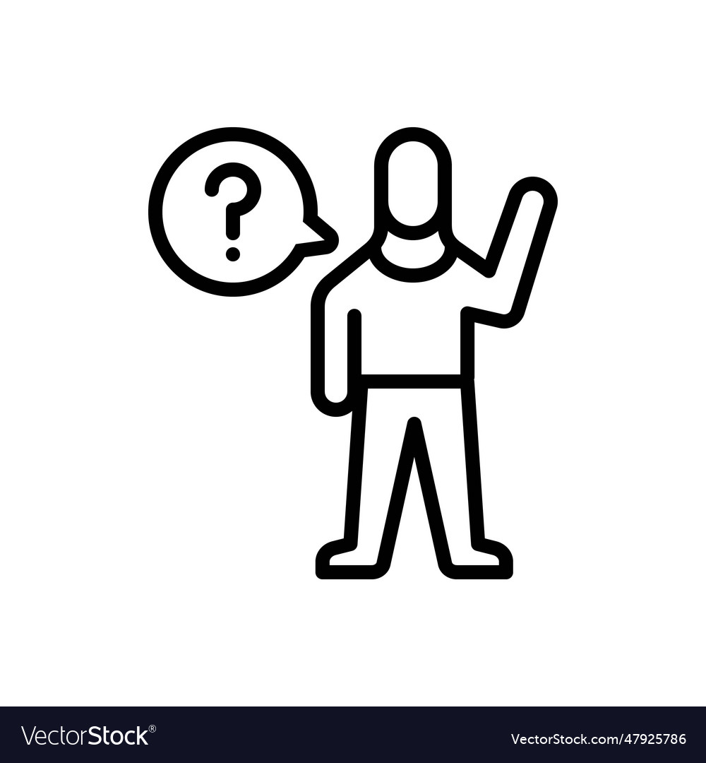 Ask Royalty Free Vector Image - VectorStock