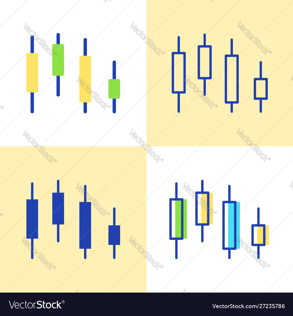Candlestick Chart Icon Set