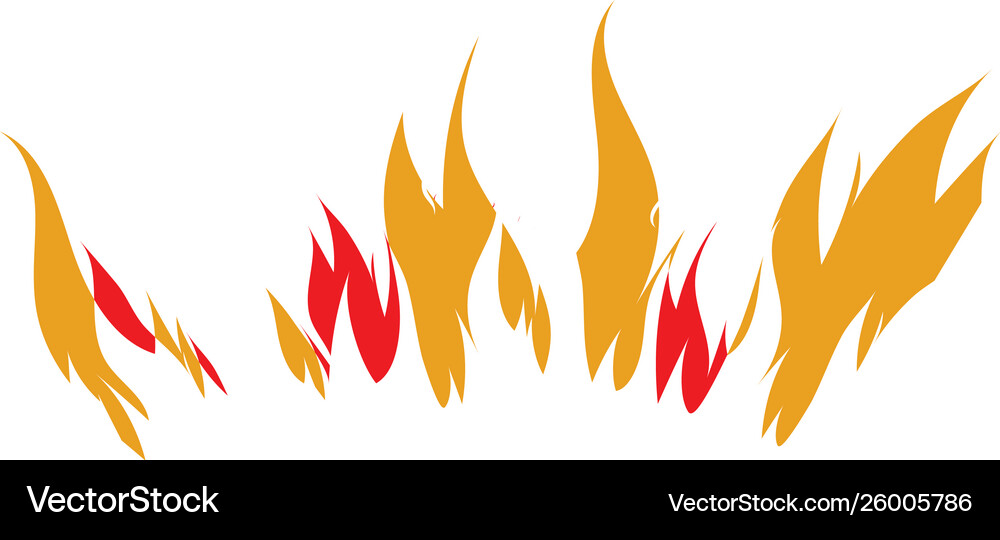 Fire flame logo template Royalty Free Vector Image