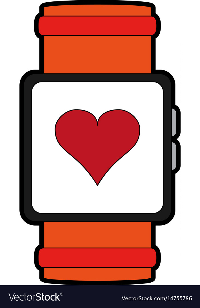 Heart rate wrist monitor icon image