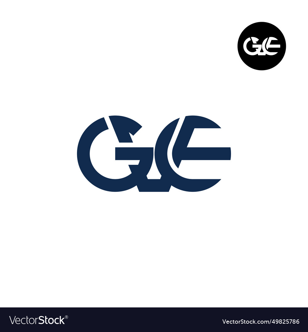 Letter gve monogram logo design