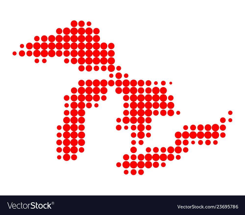 Map of great lakes