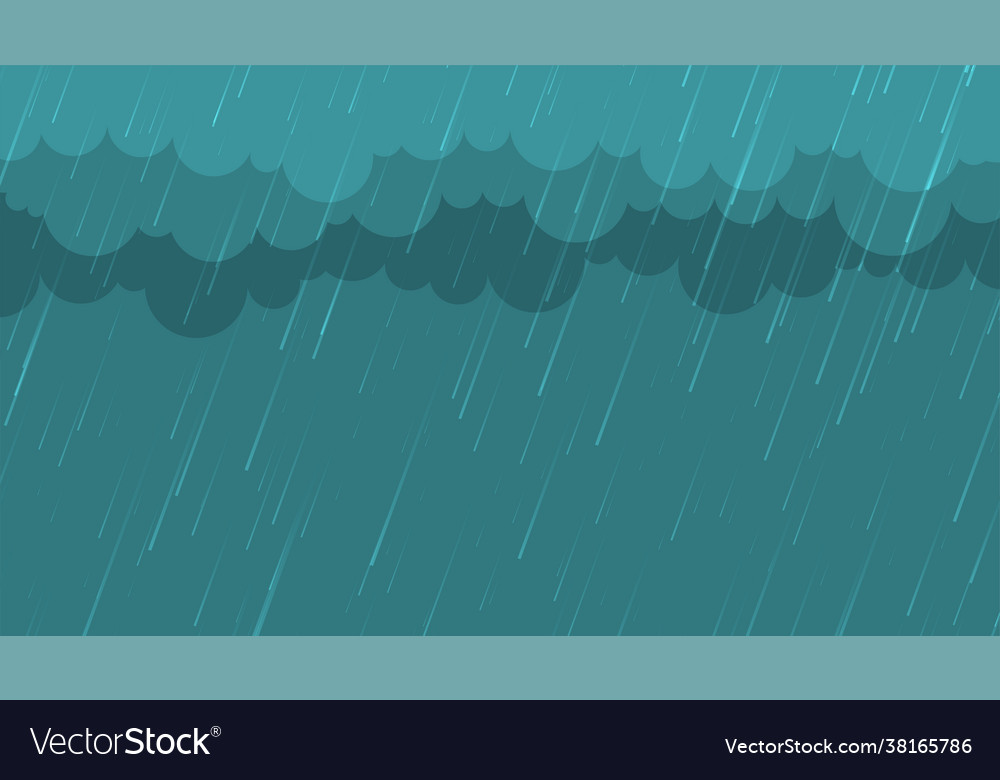 Monsoon rainfall with clouds background