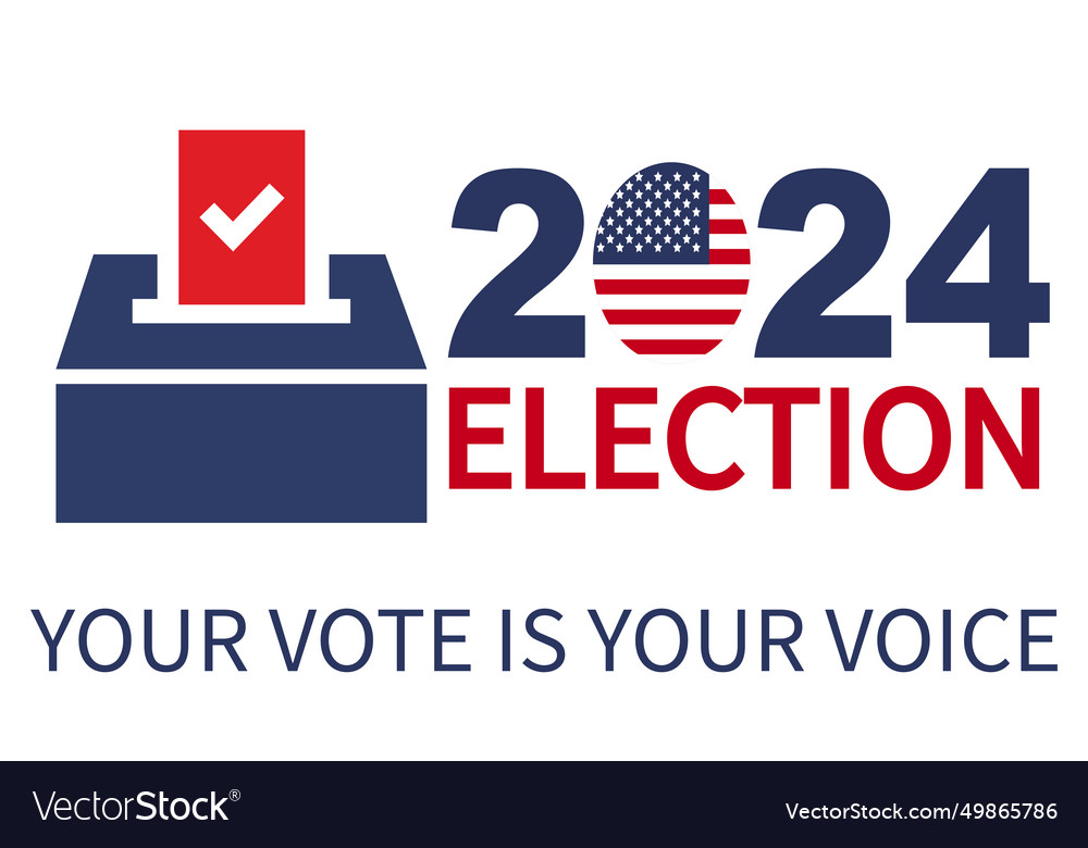 Presidential elections event banner background Vector Image