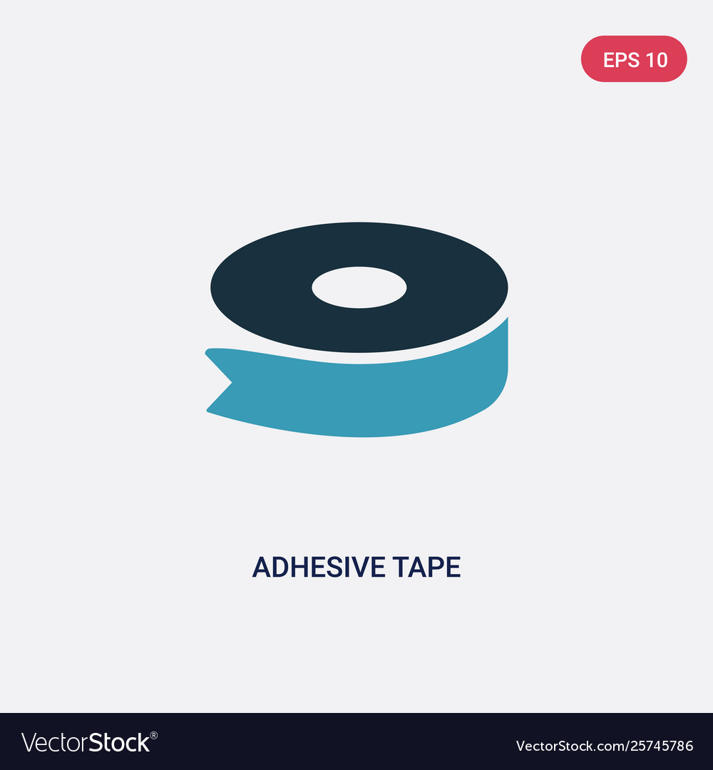 Two color adhesive tape icon from miscellaneous vector image Two color adhesive tape icon from miscellaneous