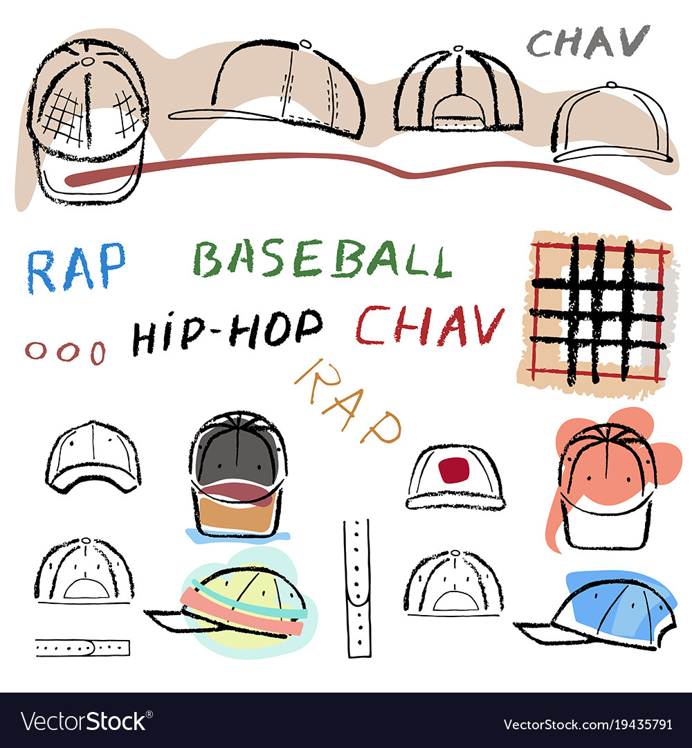 Baseball tennis rap cap chav set