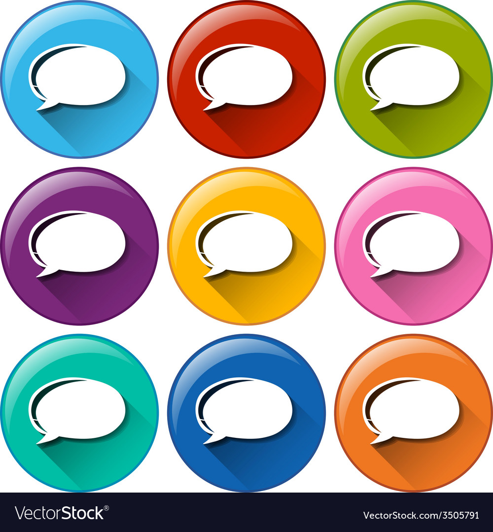 Circle buttons with empty callout templates