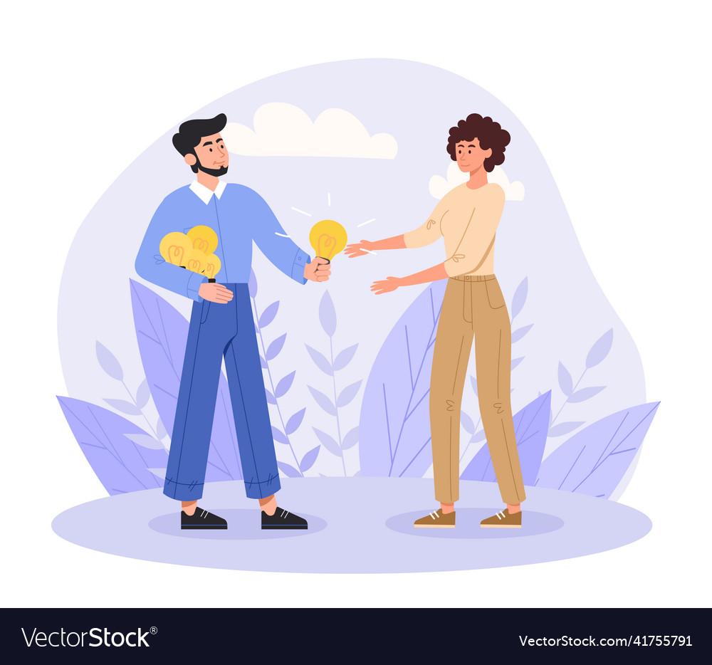 Concept of sharing idea