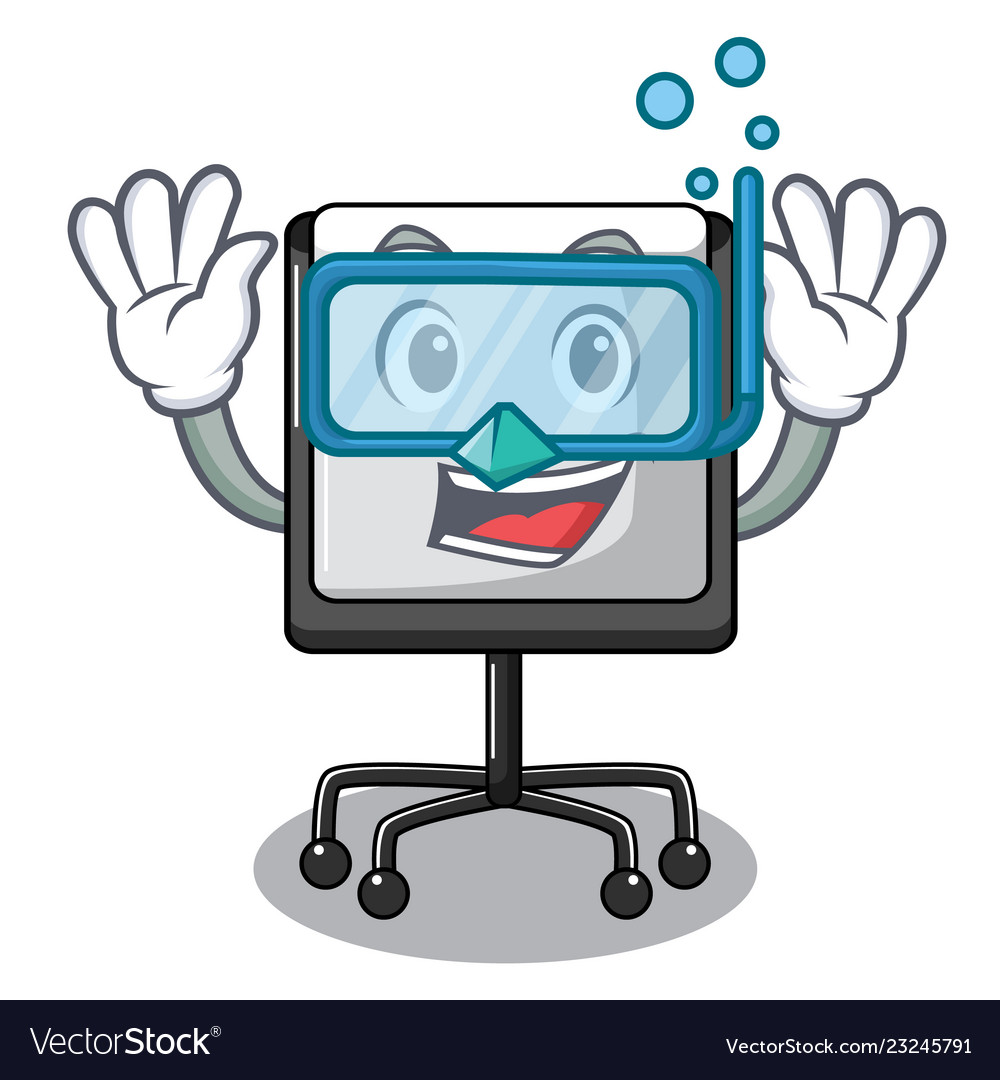 Diving presentation board character in table blank