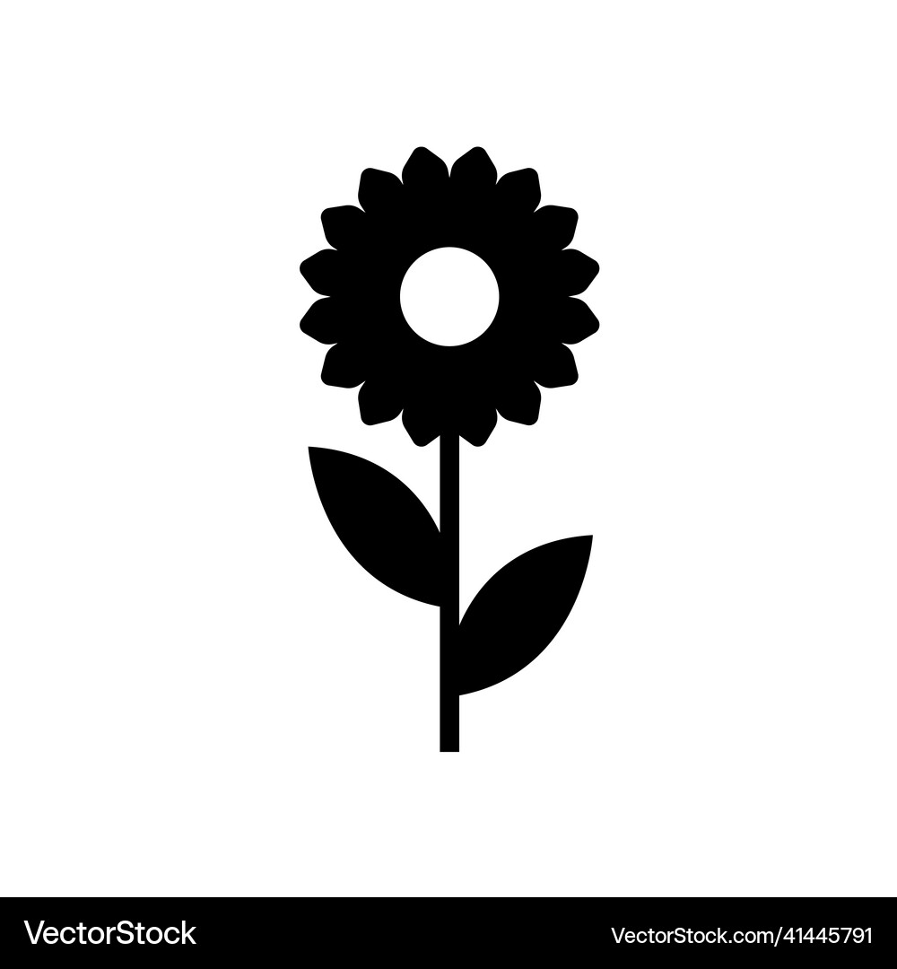 Flower icon in trendy flat style isolated Vector Image