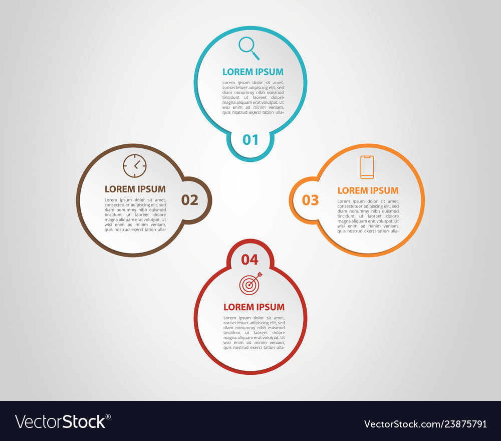 Infographic 8 step process list with center title vector image Infographic 8 step process list with center title
