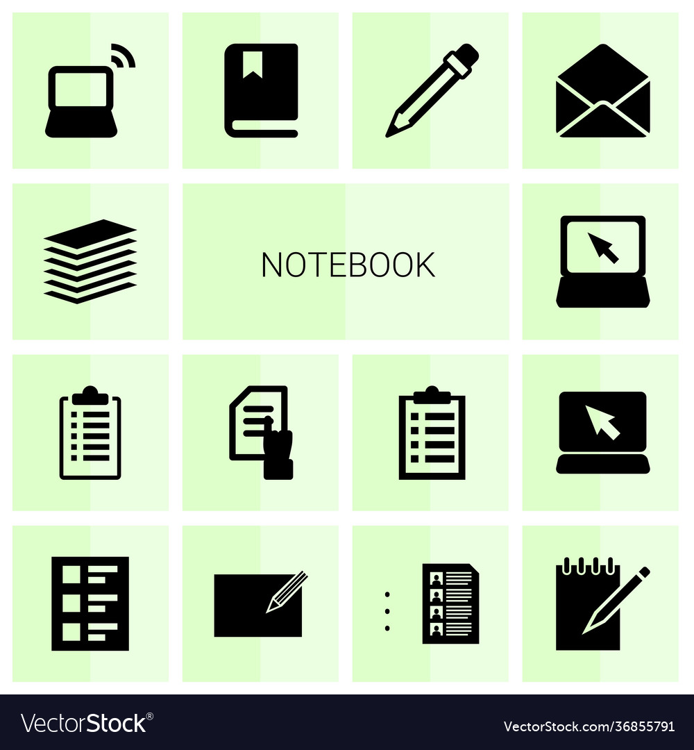 Notebook icons