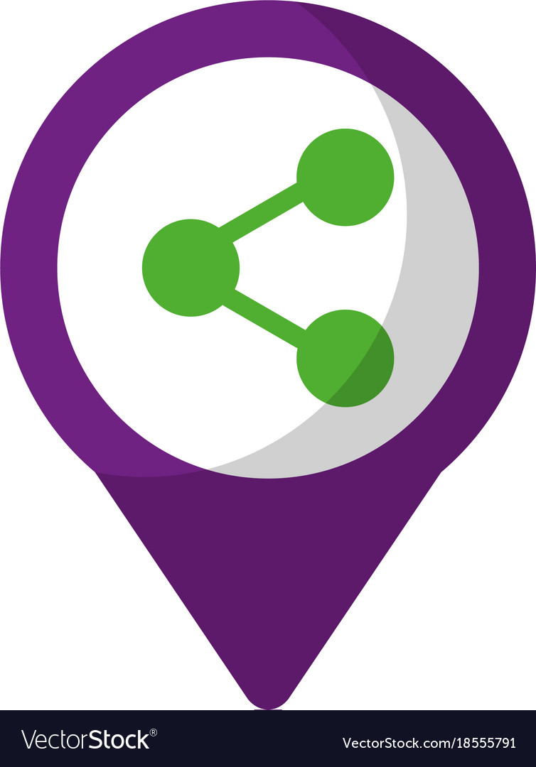 Share link social media round pointer we