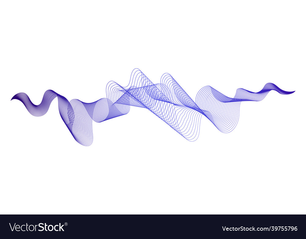 Abstract backdrop with wave gradient lines vector image Abstract backdrop with wave gradient lines