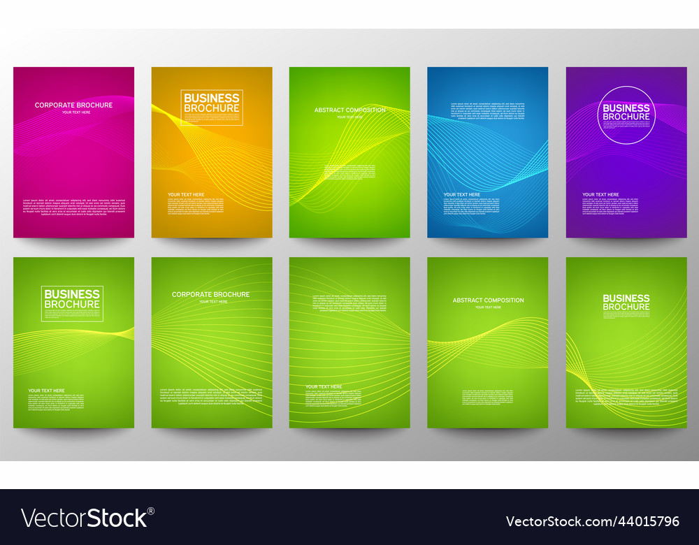 Cover geometric minimal set abstract line pattern vector image Cover geometric minimal set abstract line pattern