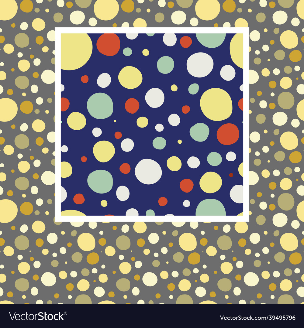 Design background seamless pattern with circles vector image Design background seamless pattern with circles