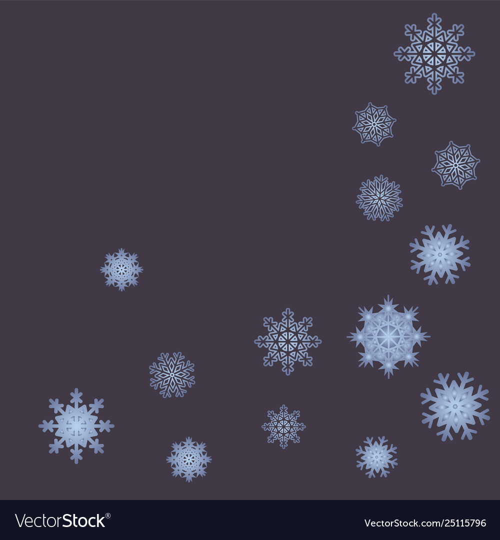 New year background with falling snowflakes