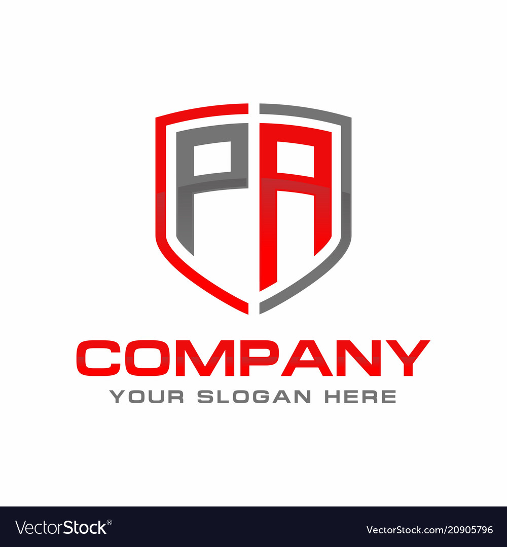 Pa initial logo design