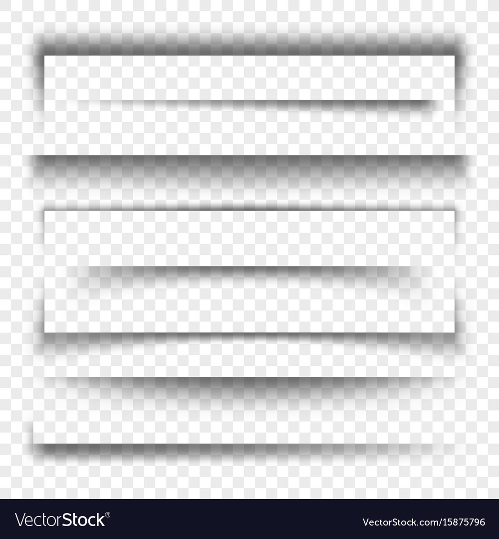 Paper Banner And Dividers Realistic 3d Transparent