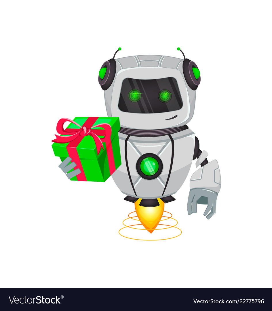 Roboter mit künstlicher Intelligenz Bot vector image Roboter mit künstlicher Intelligenz Bot