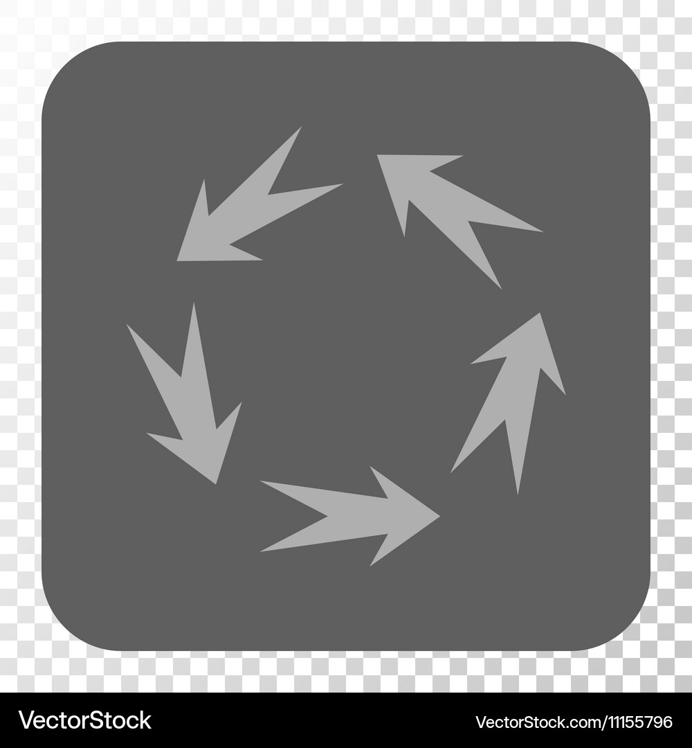 Rotation rounded square button Royalty Free Vector Image