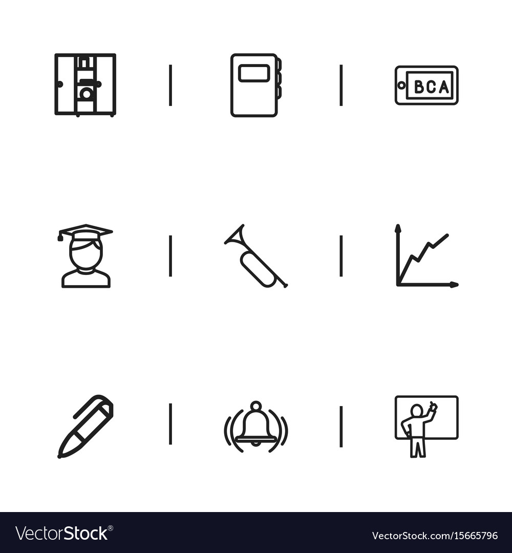 Set of 9 editable teach icons includes symbols