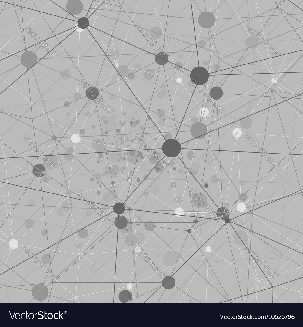 Technology background with particle molecule