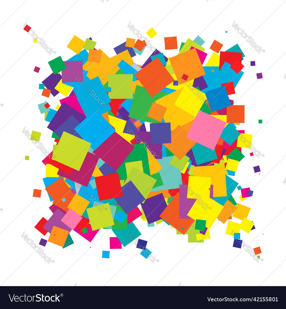 Abstract overlapping squares pattern