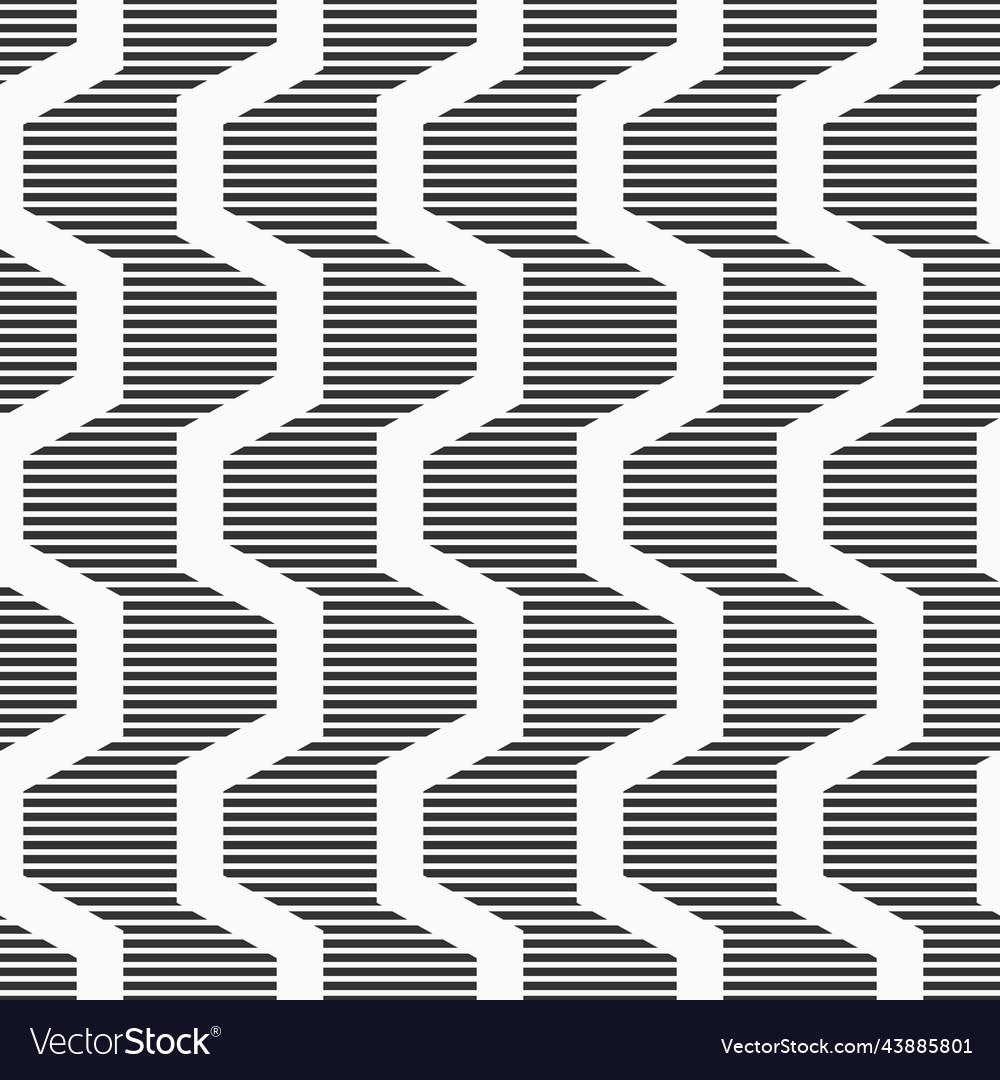 Abstract seamless pattern hexagonal zigzag