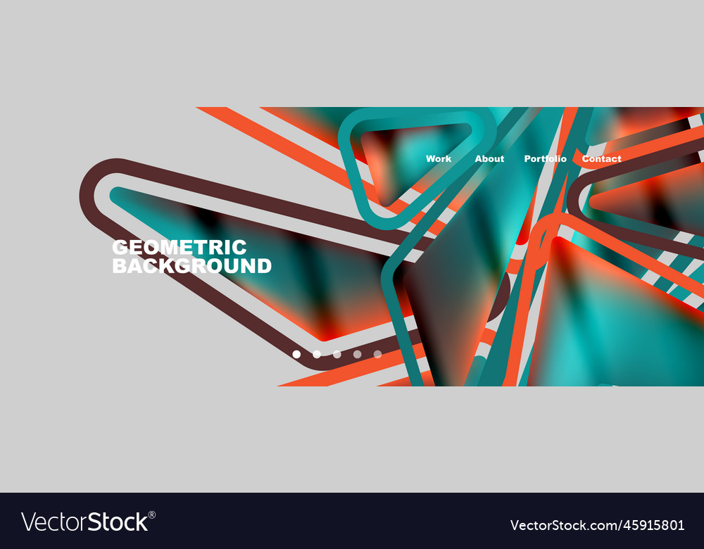Bright colorful triangular shapes abstract vector image Bright colorful triangular shapes abstract