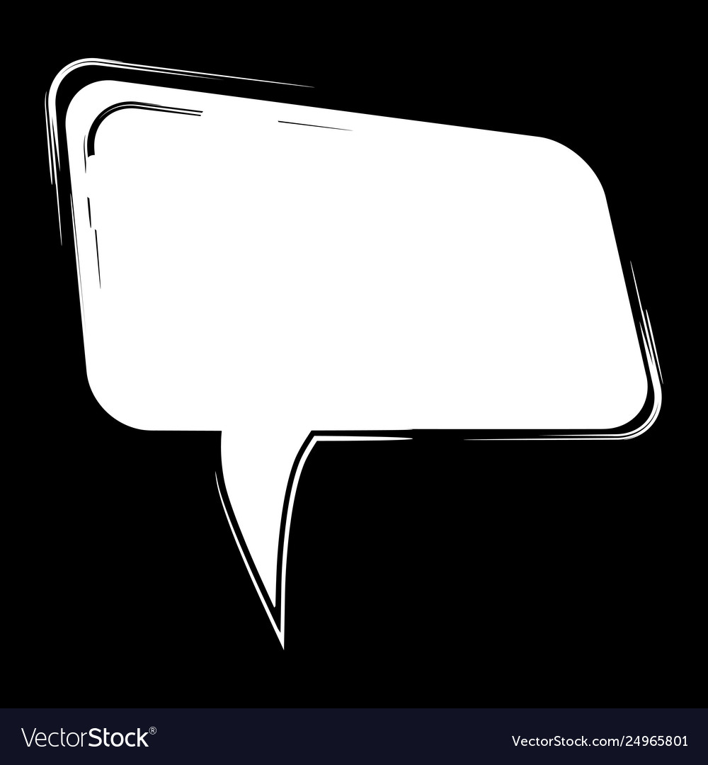 Cartoon comic speech bubble Royalty Free Vector Image