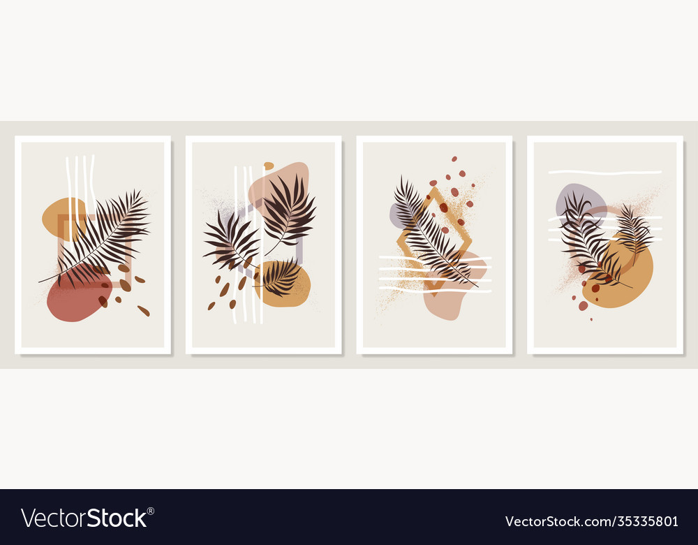 Collection compositions with geometric shapes Vector Image Collection compositions with geometric shapes