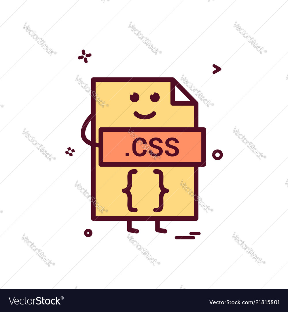 Computer css Datei Format Typ Icon Design vector image Computer css Datei Format Typ Icon Design