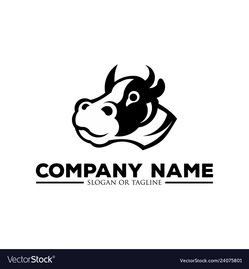 Cow head stylized symbol