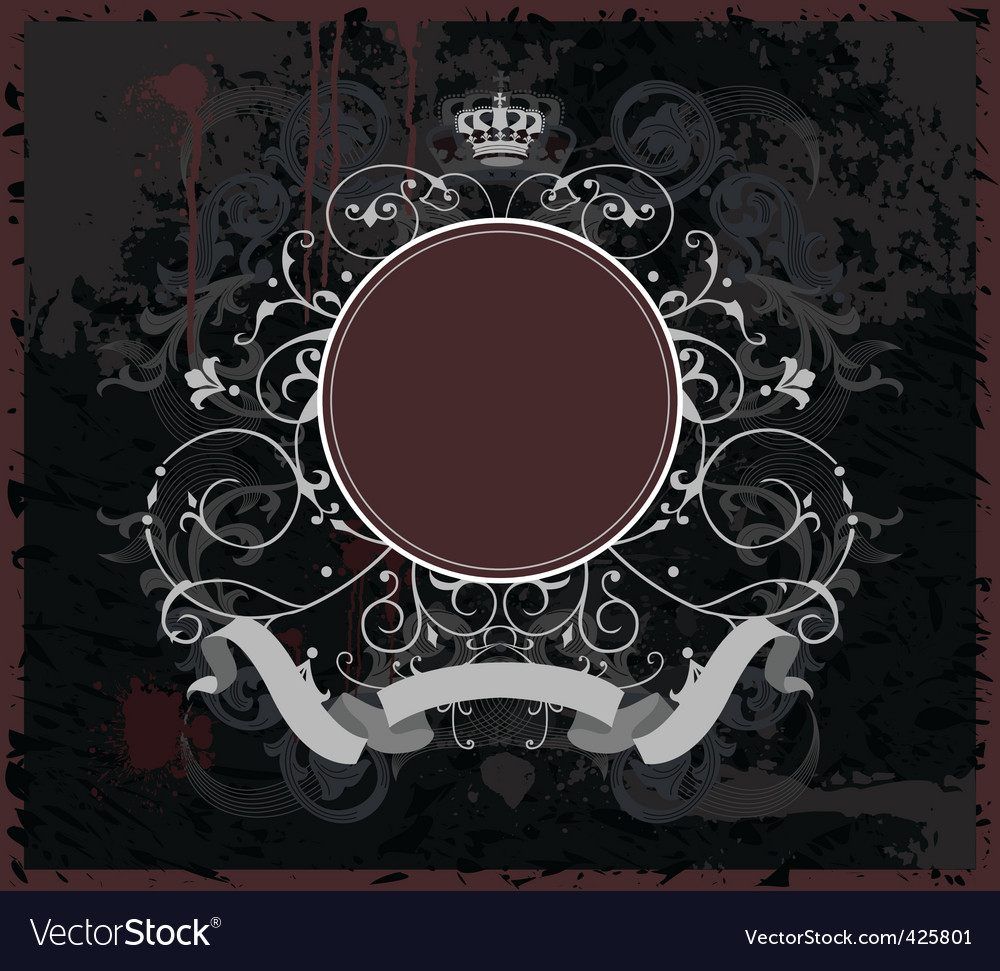 Decorative banner with round element