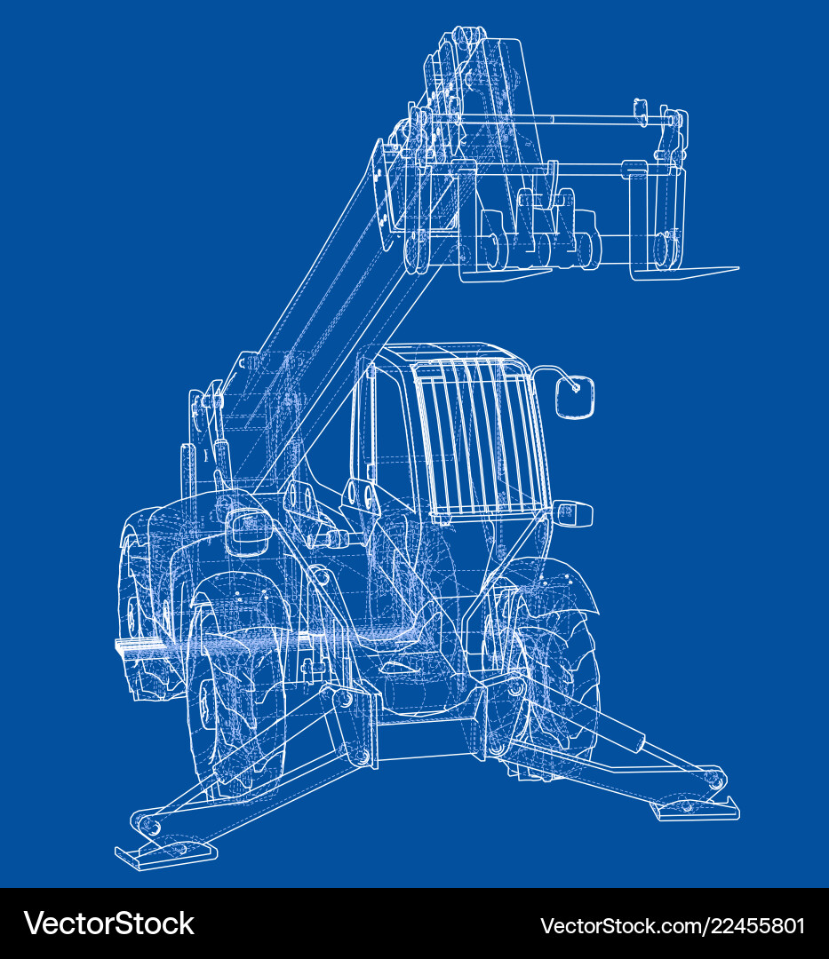 Forklift concept Royalty Free Vector Image - VectorStock