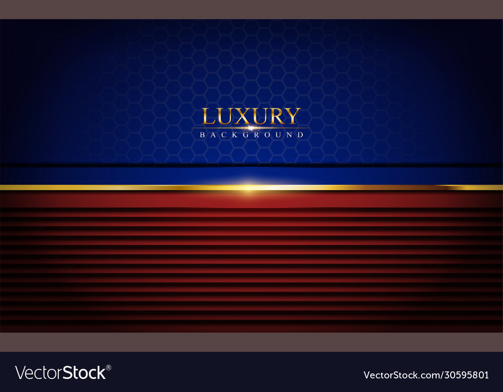 Luxurious red and blue with stripe overlap layer vector image Luxurious red and blue with stripe overlap layer